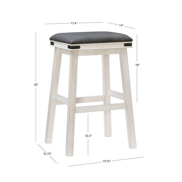 Milligan White Stool