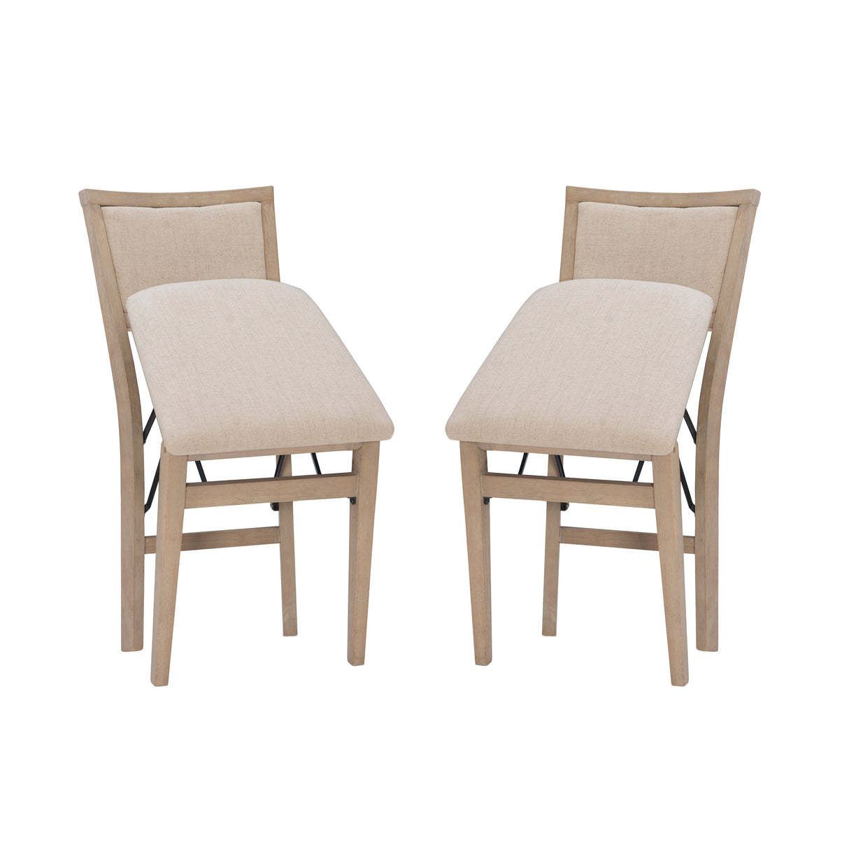 Keira Gray wash Padded Folding Chair