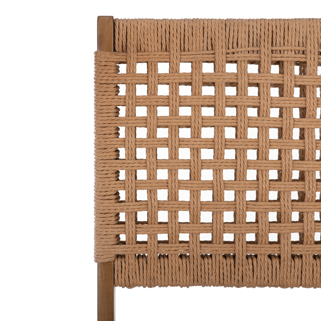 Natural Woven Back Folding Chair