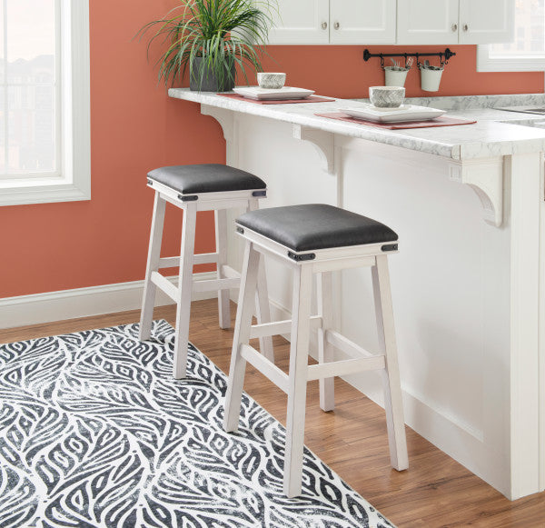 Milligan White Stool