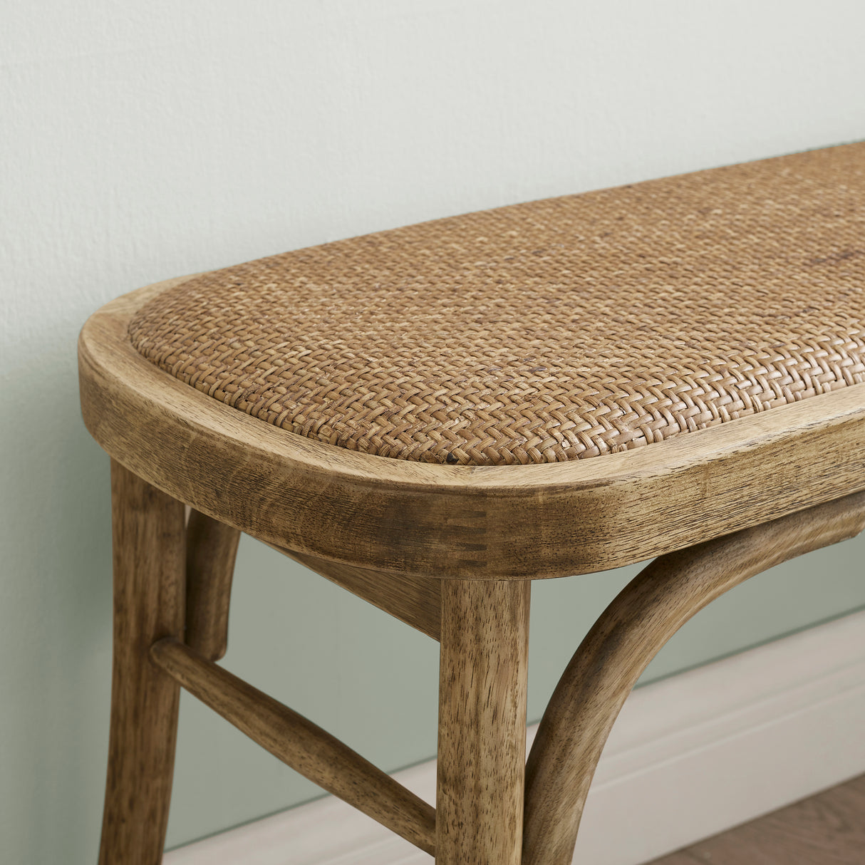 Hyde Brown Bentwood Bench