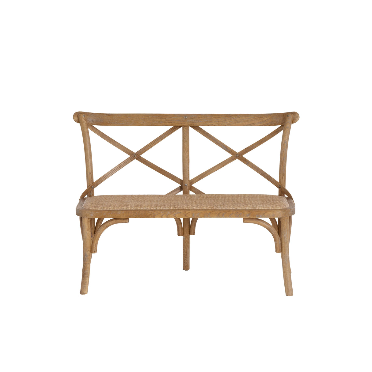 Hyde Brown Bentwood Xback Bench