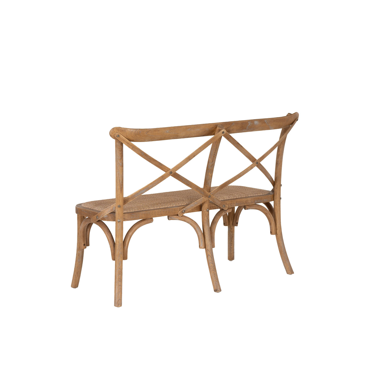 Hyde Brown Bentwood Xback Bench