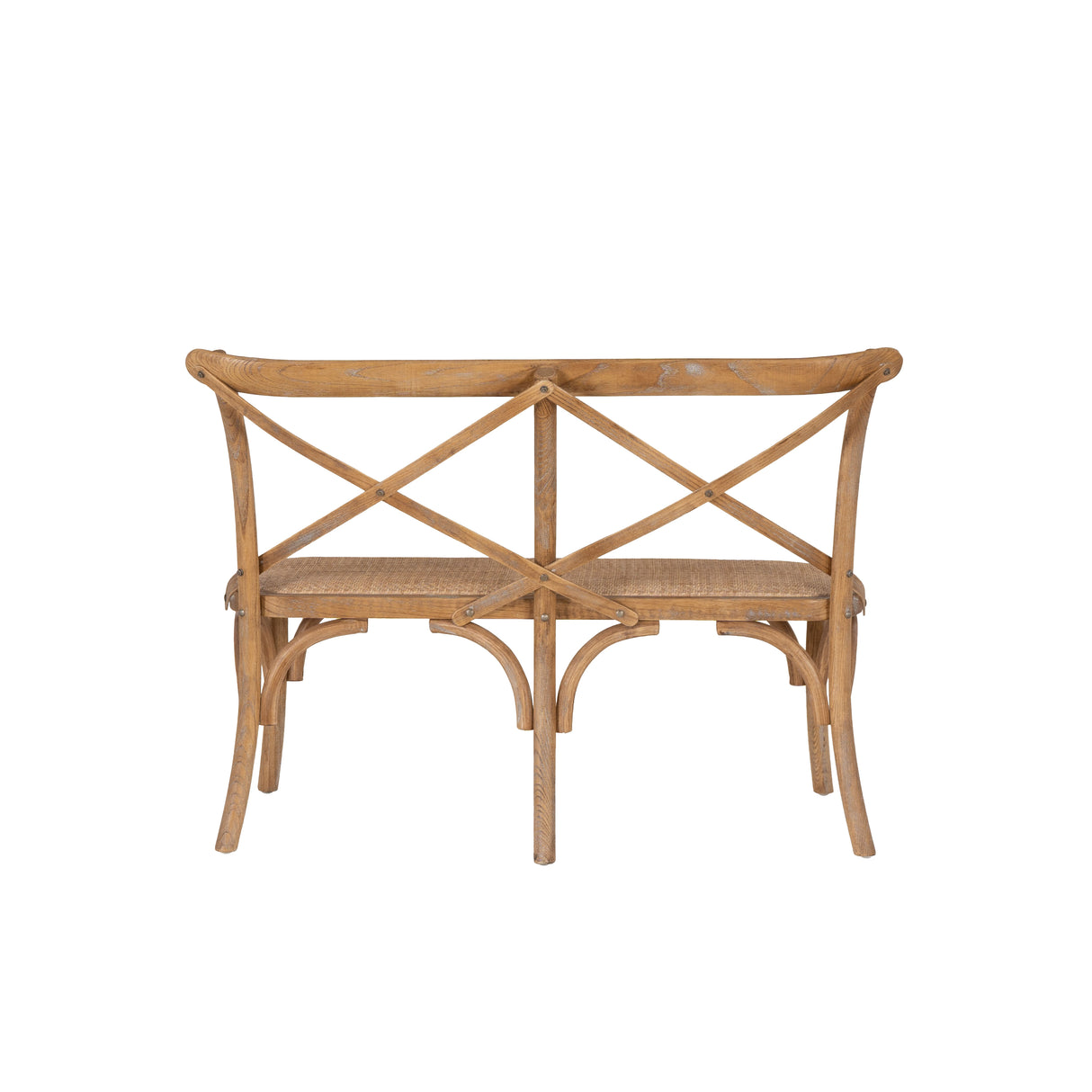 Hyde Brown Bentwood Xback Bench