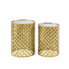 Gia Gold Nested Set of 2 Tables With Mirror