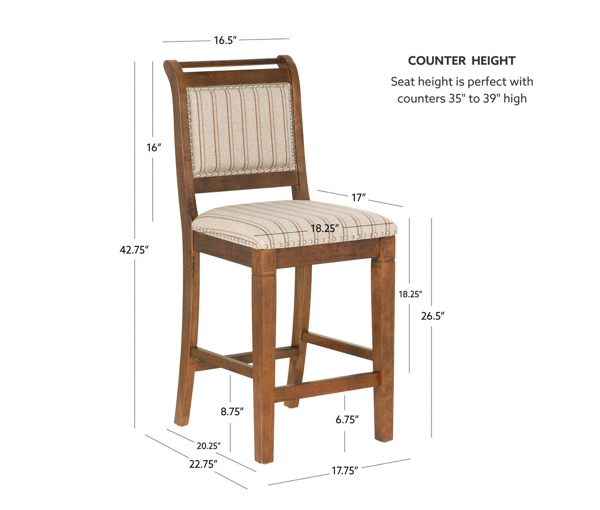 Emerson Upholstered Stool