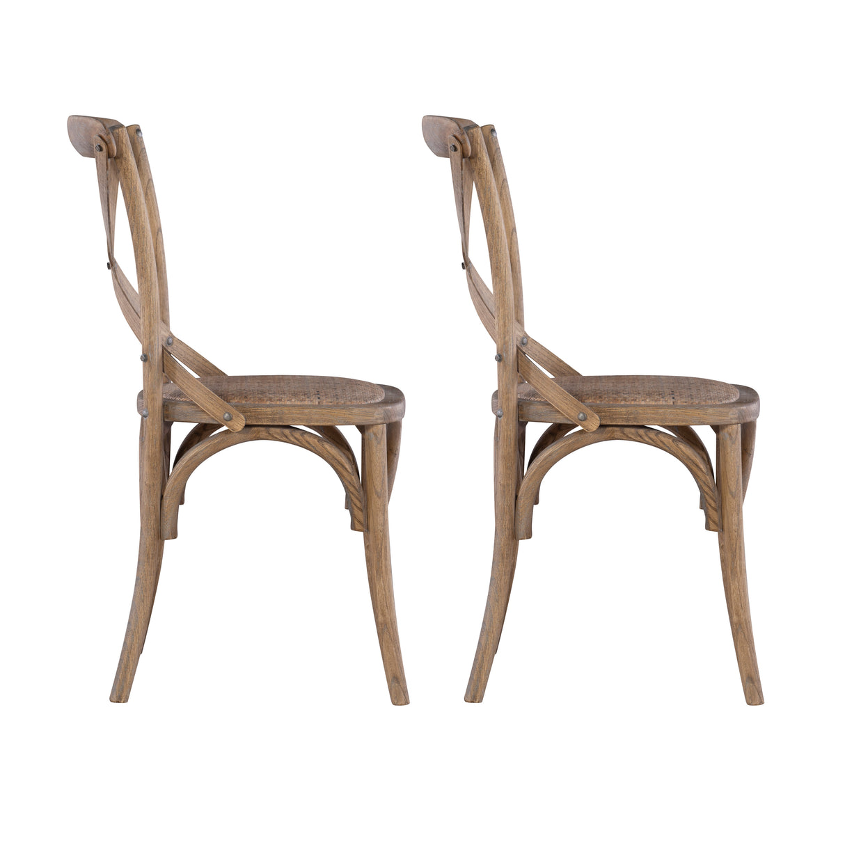 Hyde Gray Wash Bentwood Chair (Set of 2)