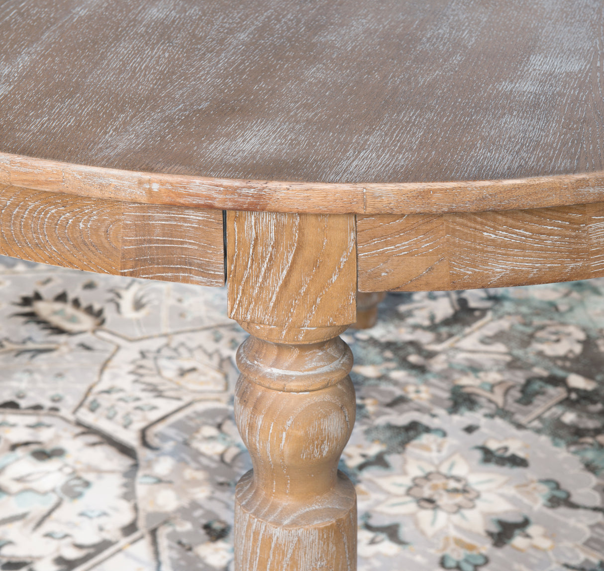 Shiraz 5PC Set Round Table 4 Oval Chairs