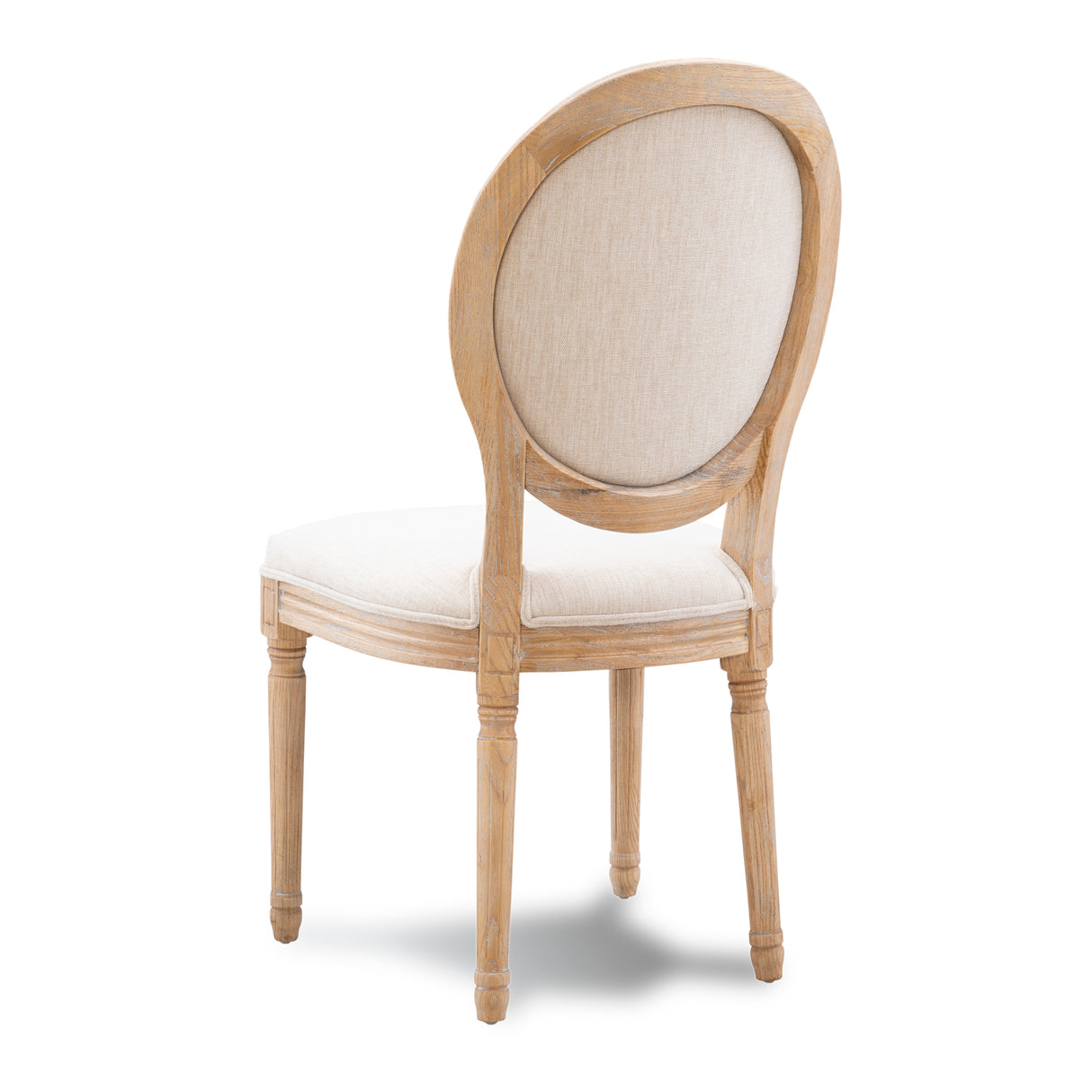 Shiraz 5PC Set Round Table 4 Oval Chairs