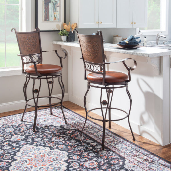 Beatrix Big And Tall Armed Stool