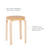 Polly Natural Stacking Stool (Set of 4)