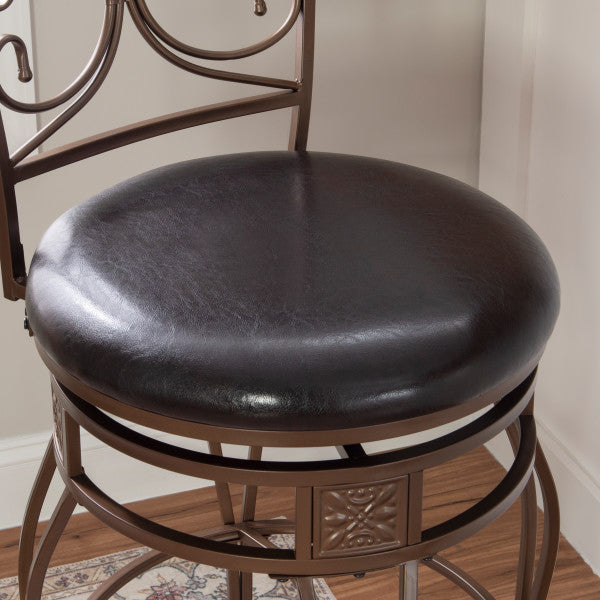 Bria Metal Swivel Big And Tall Stool