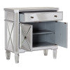 Milan Mirrored 1 Drawer 2 Door Console