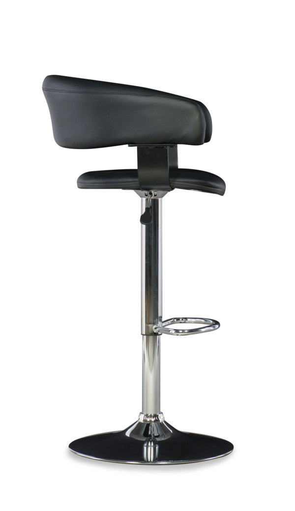 Devan Faux Leather Barrel Bar Stool