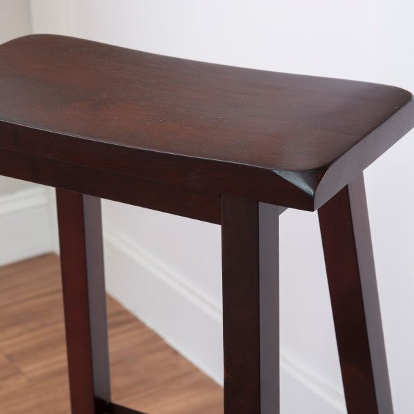 Saddle Dark Brown Stool