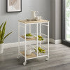 Taylor White Small Kitchen Cart