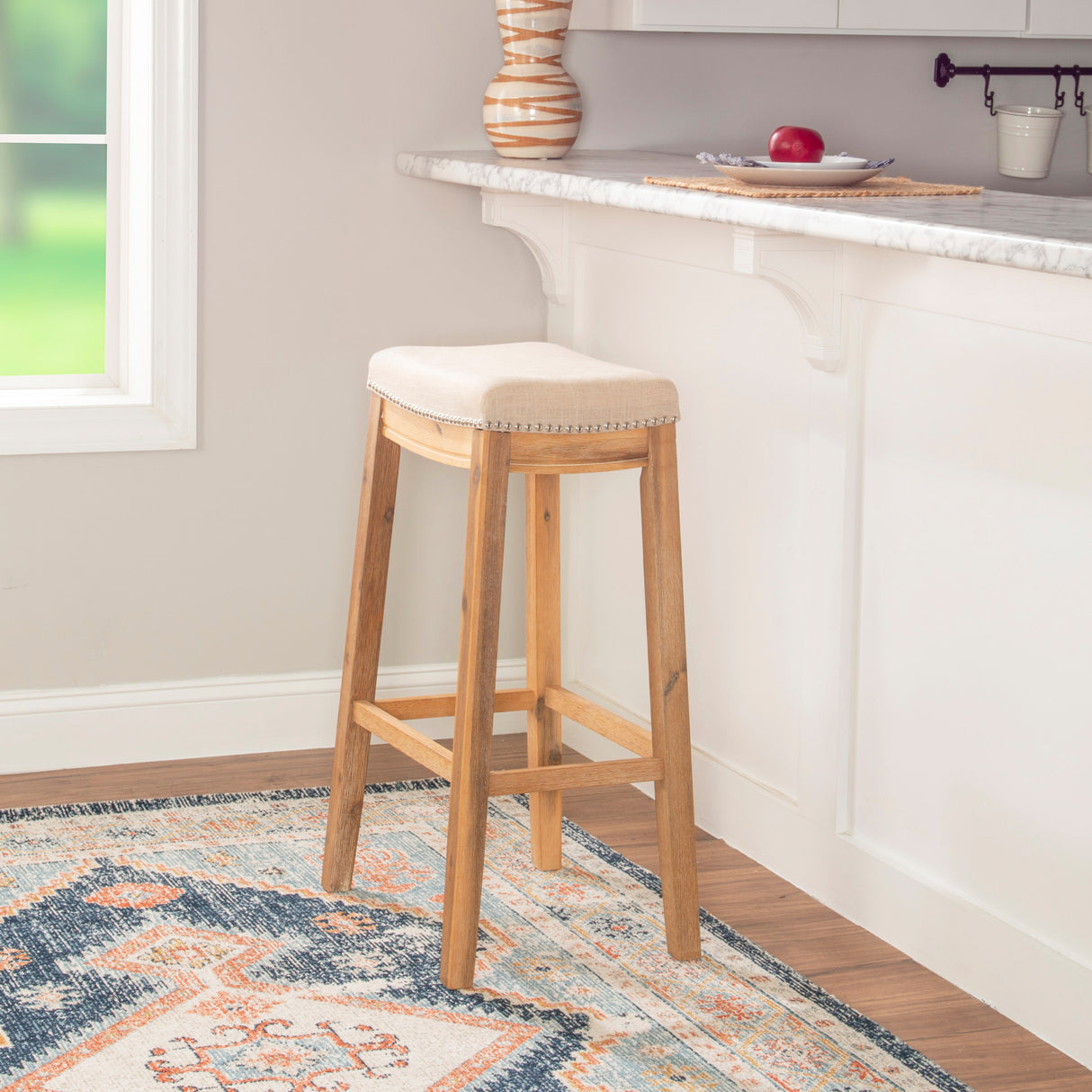 Claridge Linen Stool
