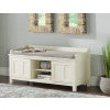 Shirley Antique White Storage Bench