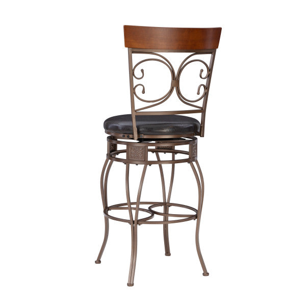 Bria Metal Swivel Big And Tall Stool