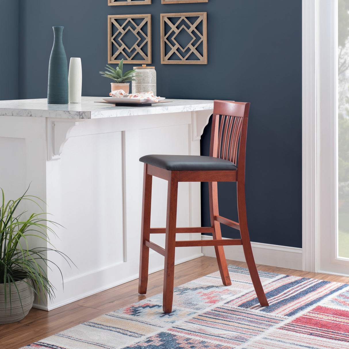 Torino Mission Back Stool