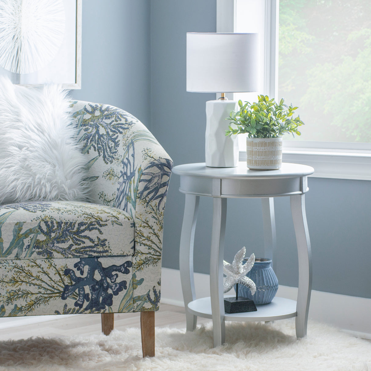 Rainbow Round Side Table