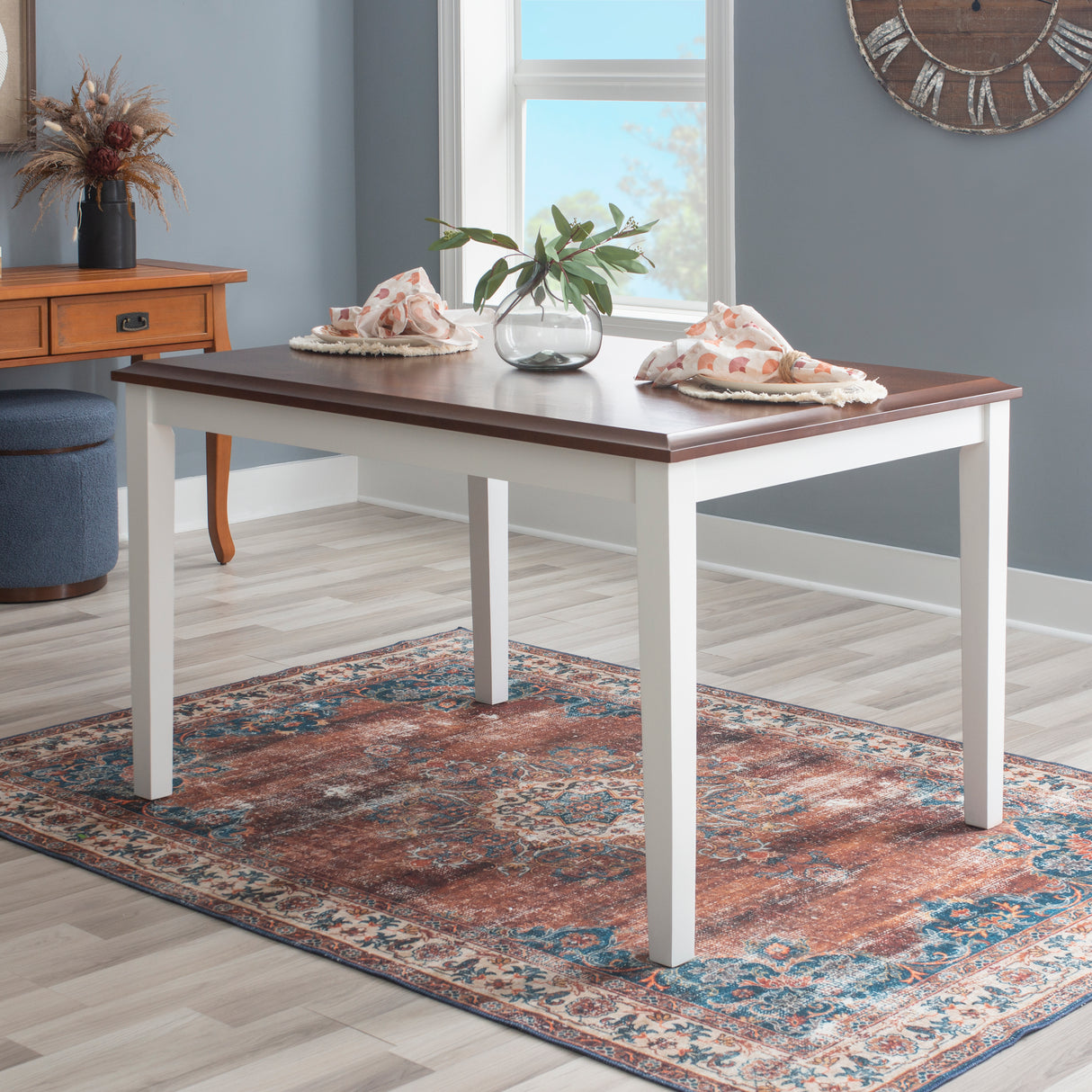 Harrison Cherry And White 5Pc Dining Set