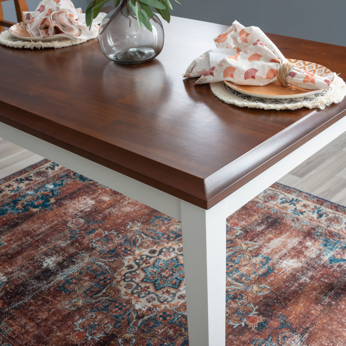 Harrison Cherry And White 5Pc Dining Set