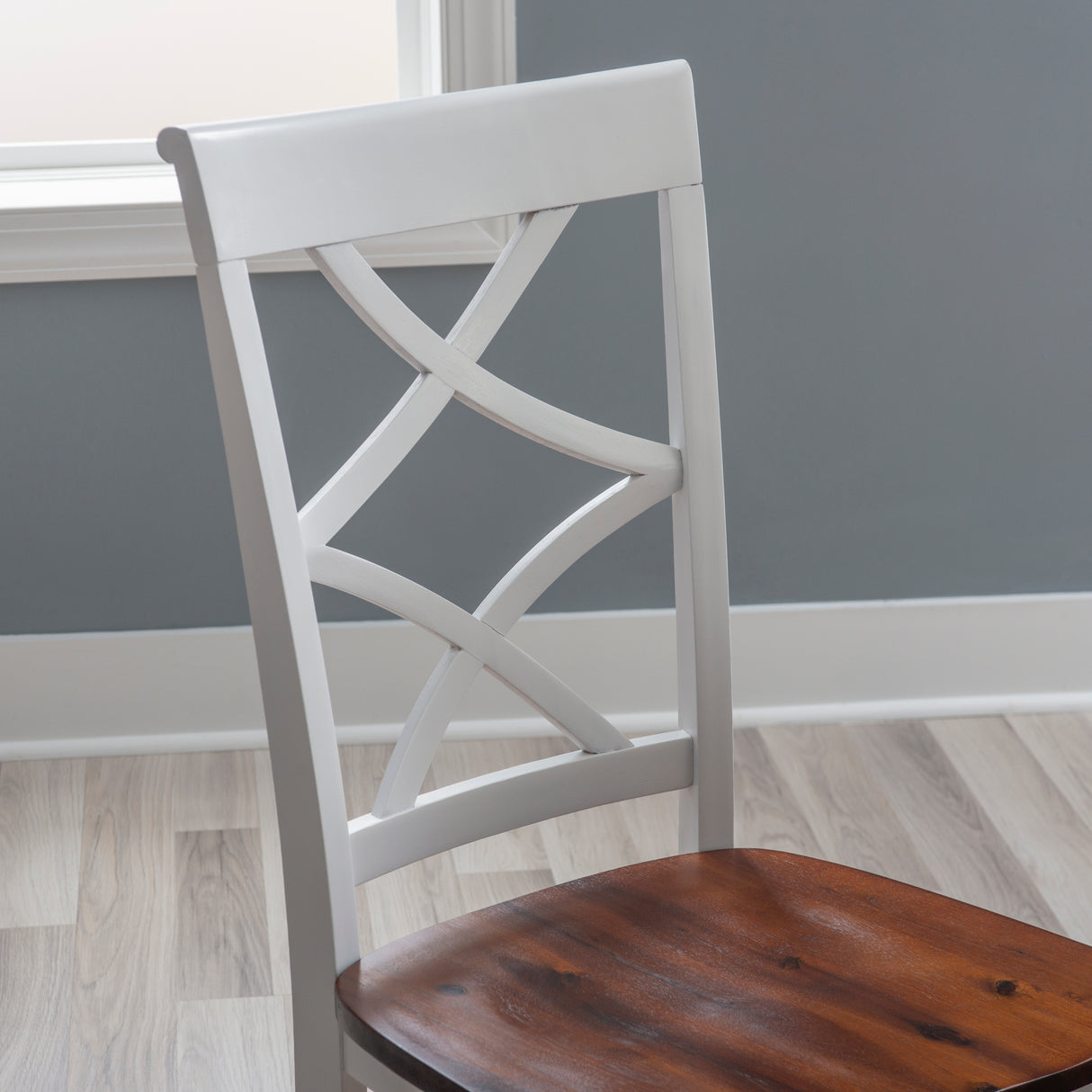 Harrison Cherry And White 5Pc Dining Set