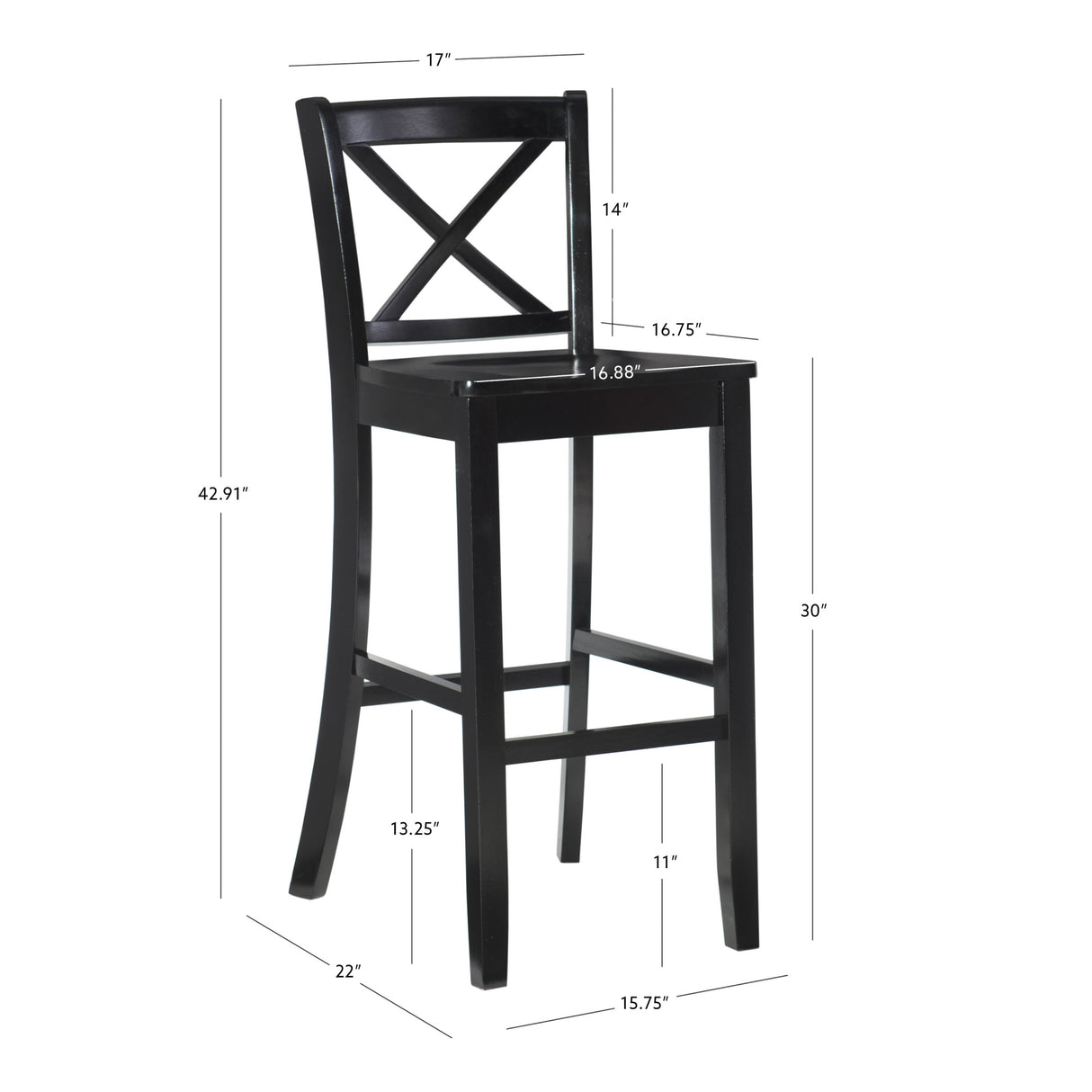 Torino X Back Stool