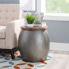 Dreyfus Drum Side Table With Storage