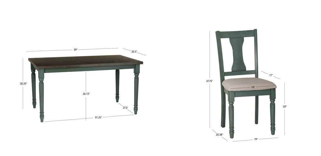 Willow 5PC or 6PC Dining Set