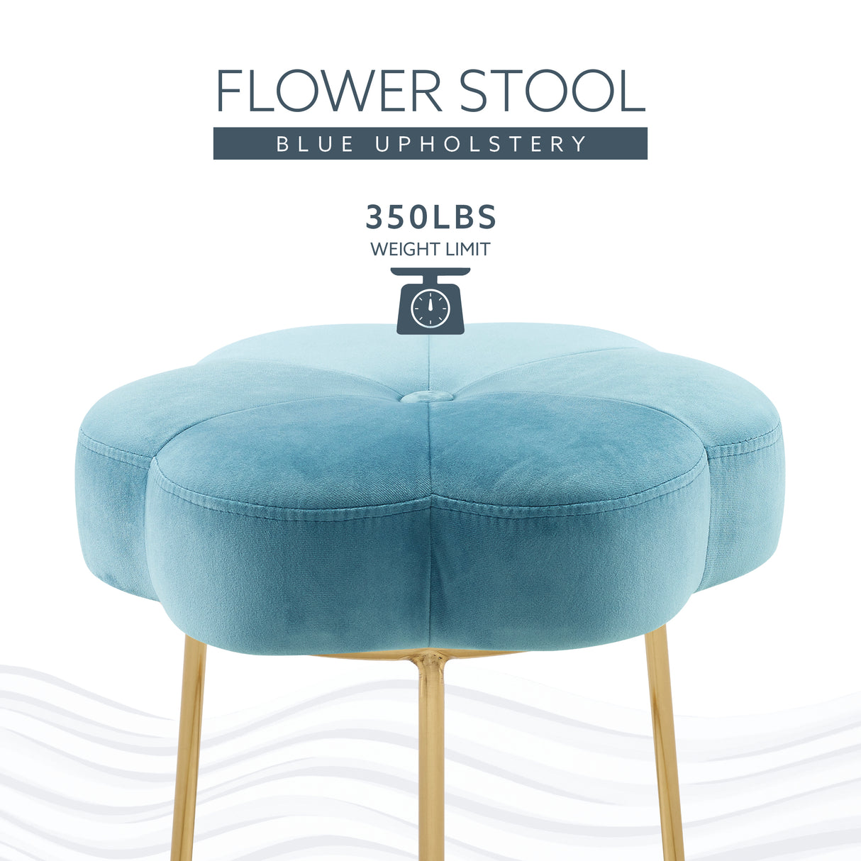 Flower Vanity Stool