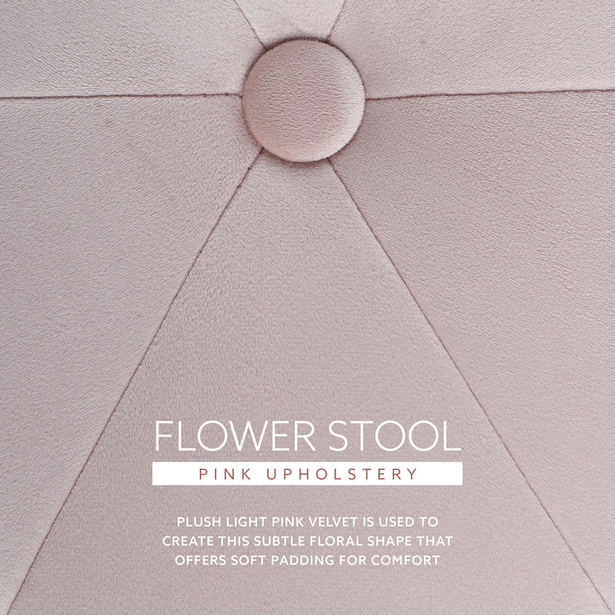 Flower Vanity Stool