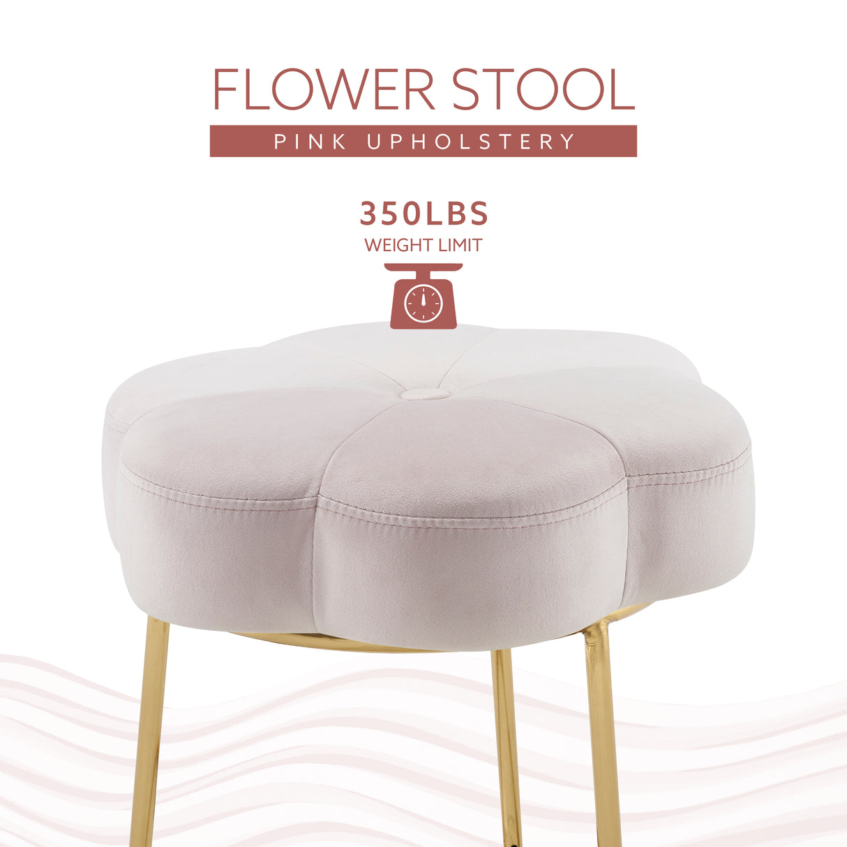 Flower Vanity Stool