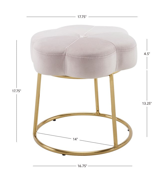 Flower Vanity Stool