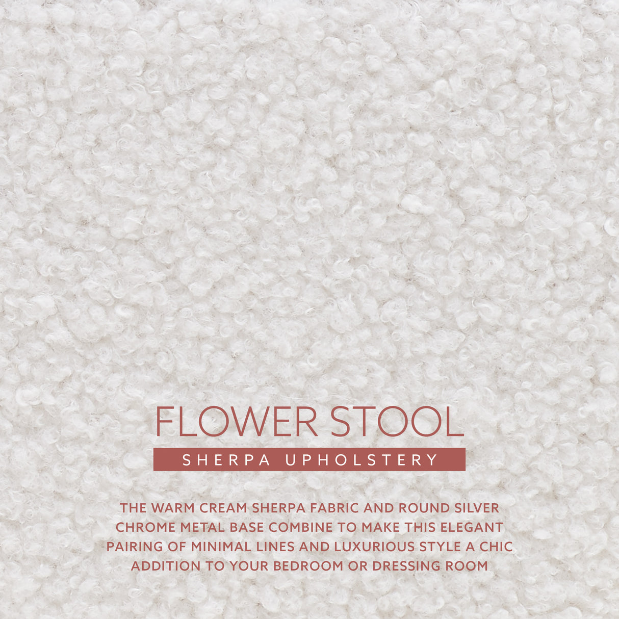 Flower Vanity Stool