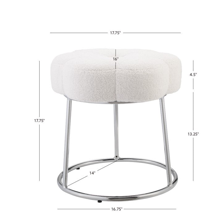 Flower Vanity Stool