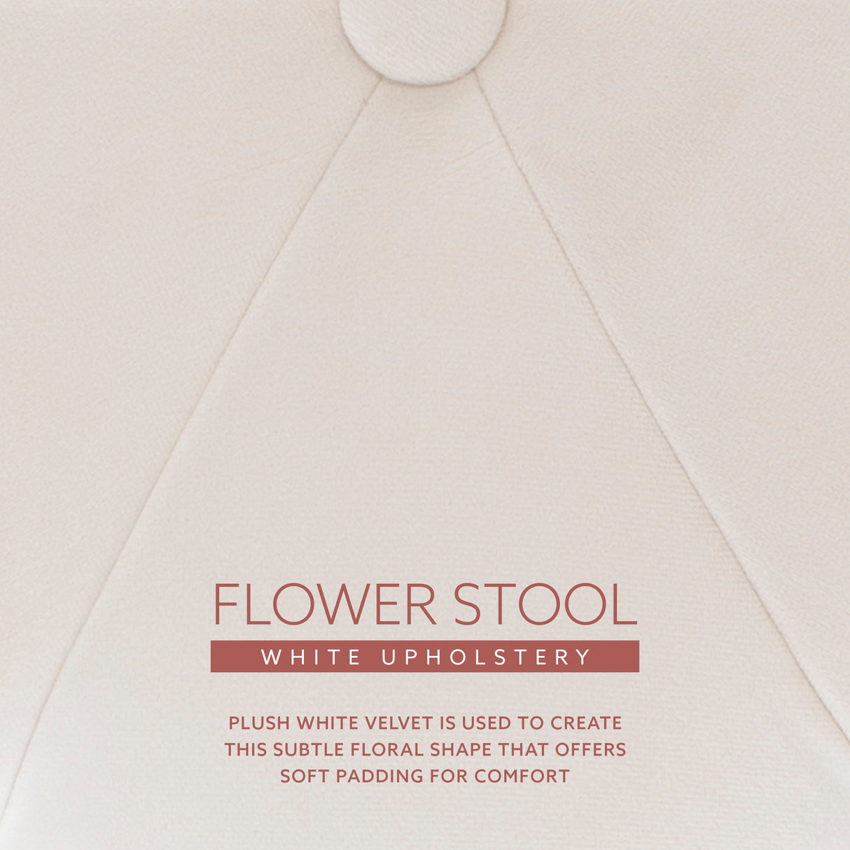 Flower Vanity Stool