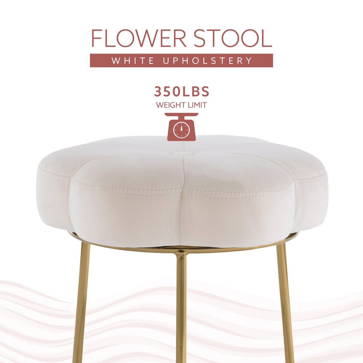 Flower Vanity Stool