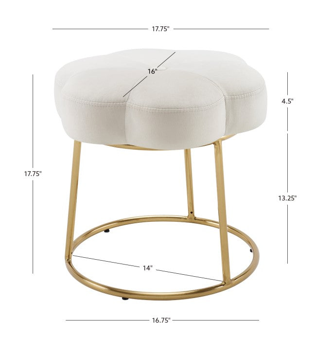 Flower Vanity Stool