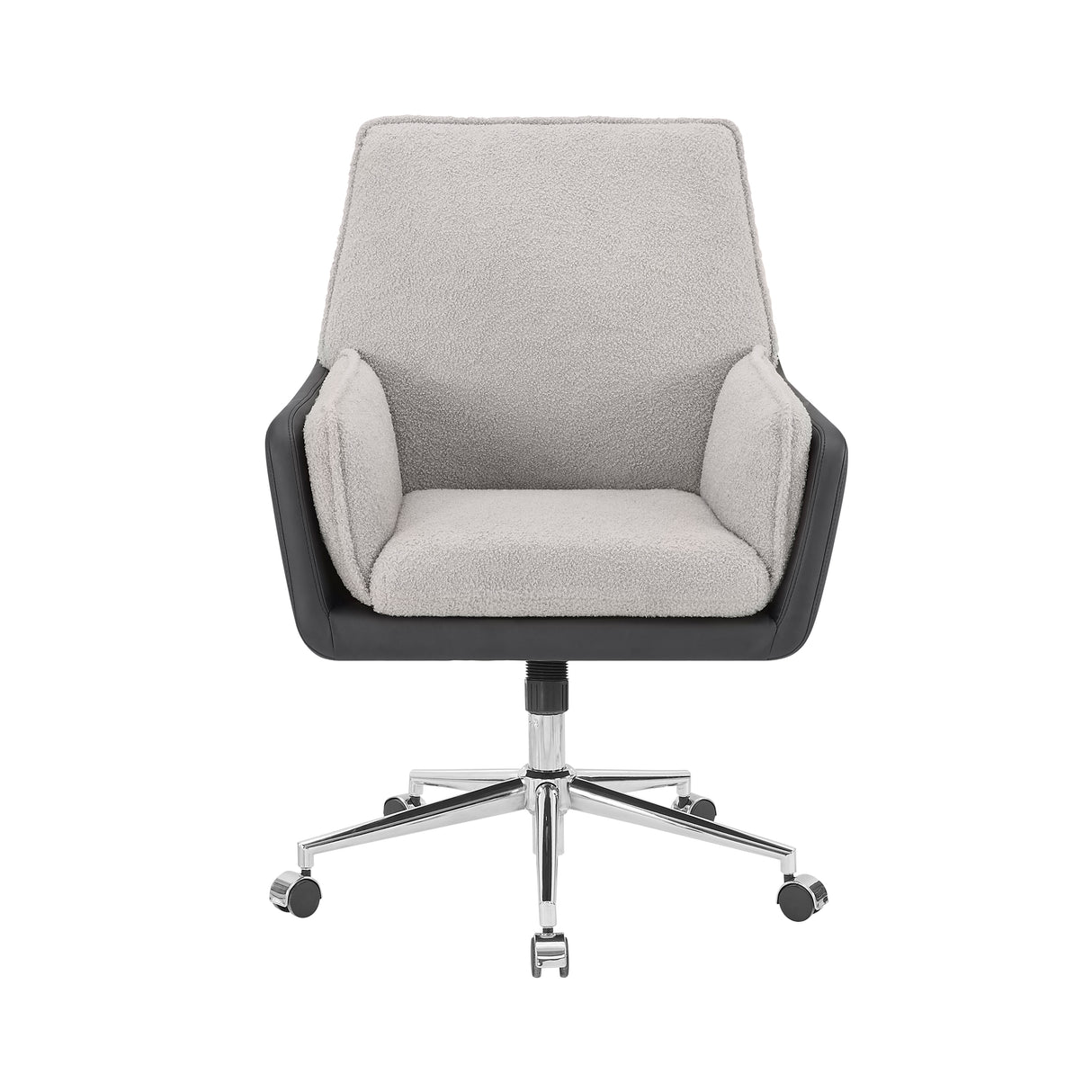 Maddie Black Gray Swivel Office Chair