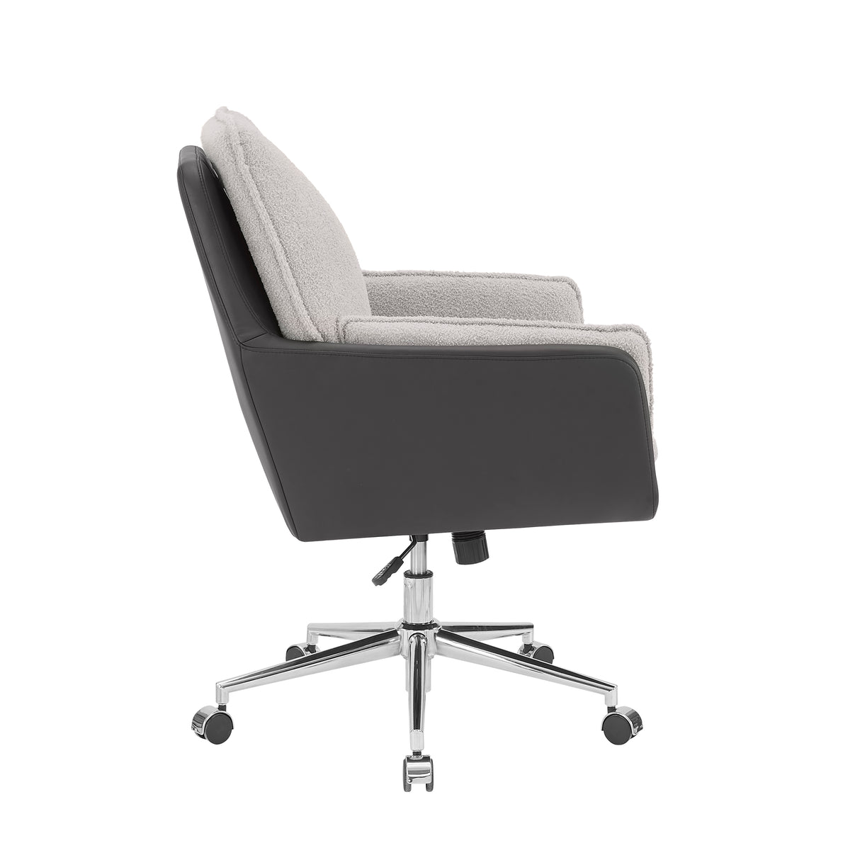 Maddie Black Gray Swivel Office Chair