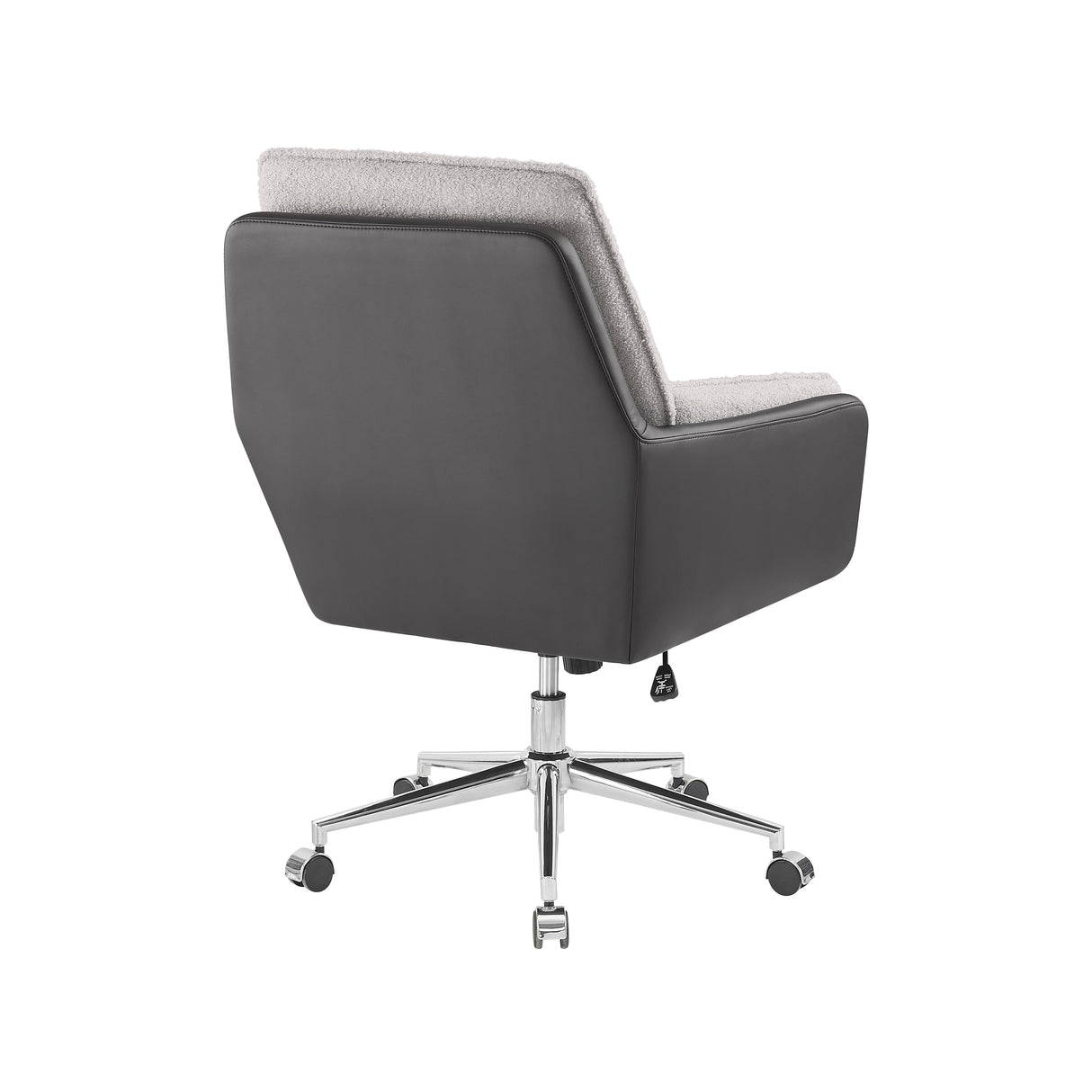 Maddie Black Gray Swivel Office Chair