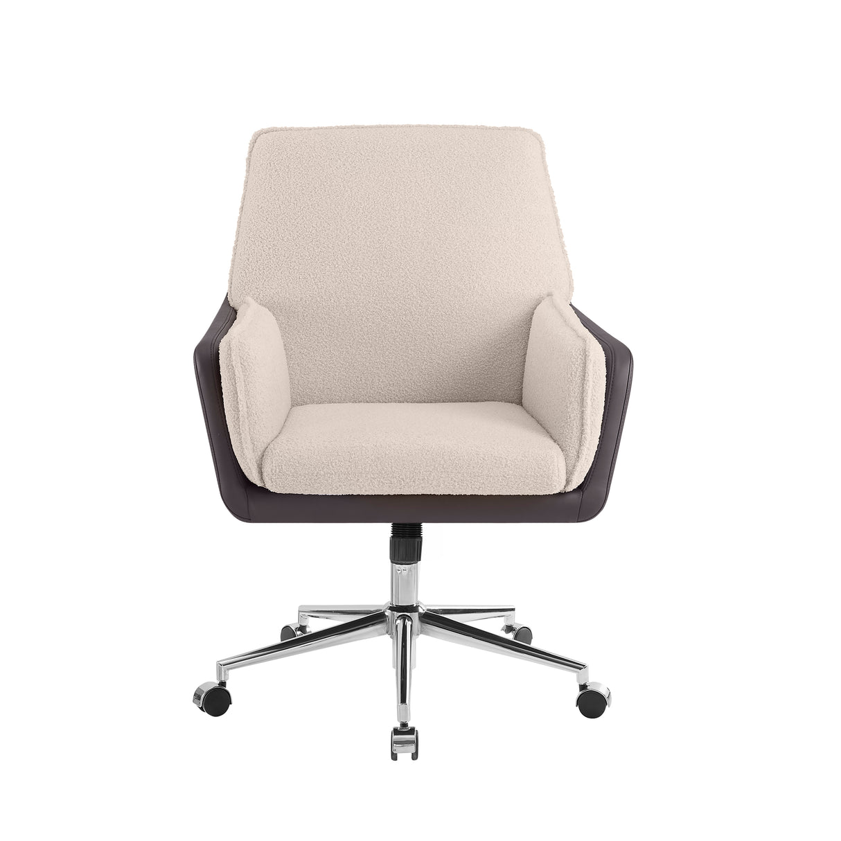Maddie Black Gray Swivel Office Chair