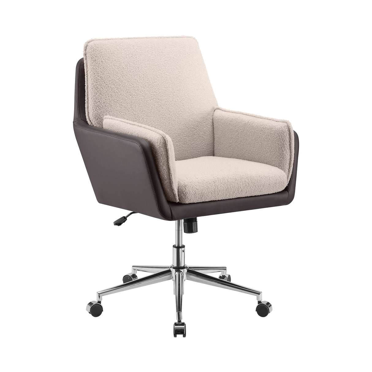 Maddie Black Gray Swivel Office Chair