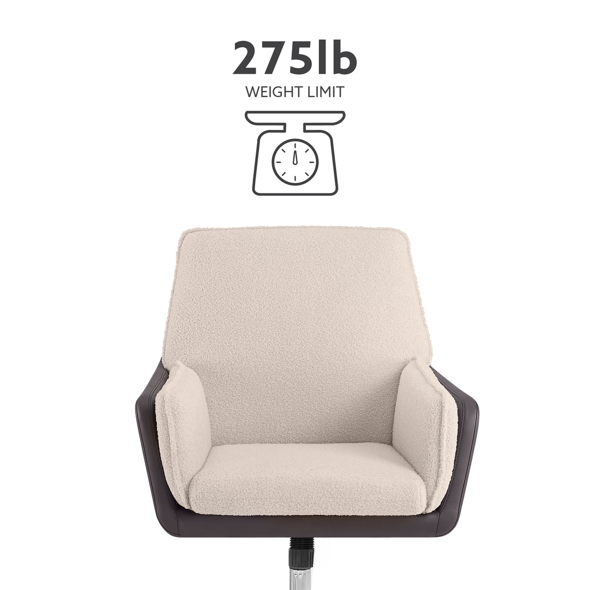 Maddie Black Gray Swivel Office Chair