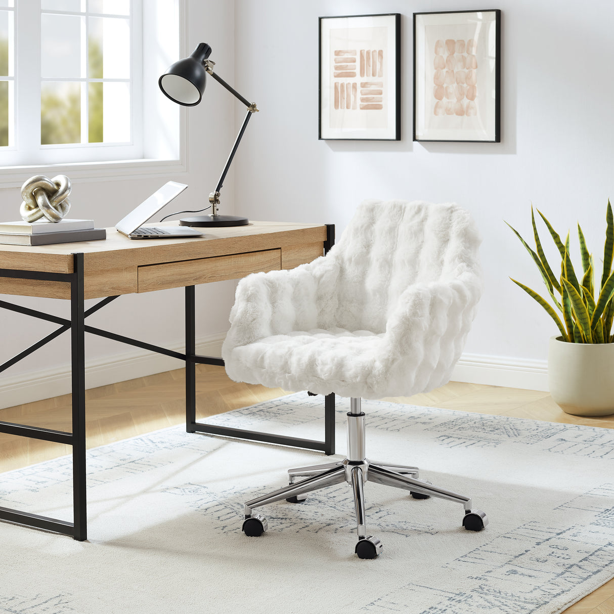 Dawson White Cloud Bubble Office Chair
