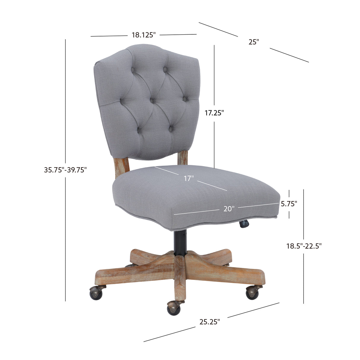 Katie Gray Office Chair