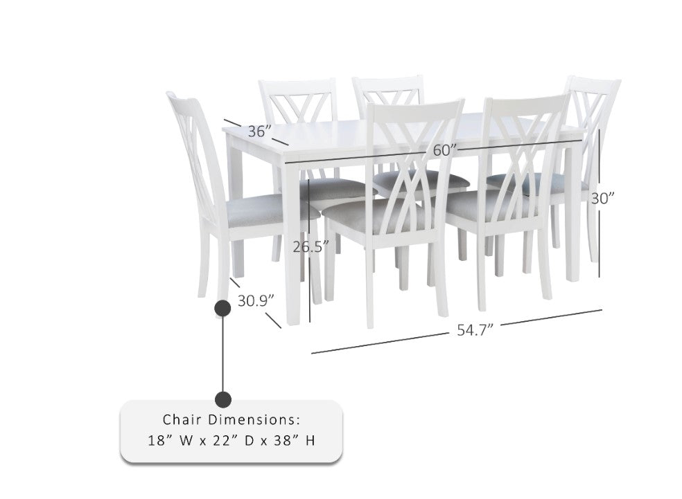 Starla 7PC Dining Set