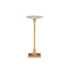 Averi Sandy Marble Gold Adjustable Drink Table